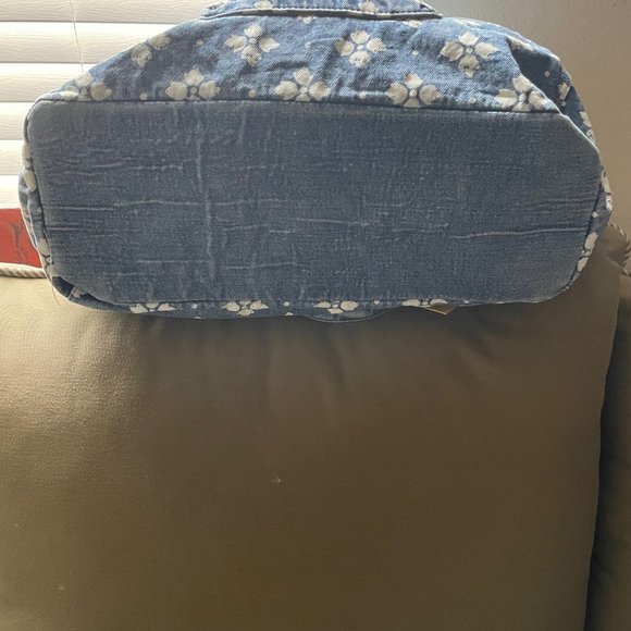 Patricia Nash ROTHLEY Logo Cotton Tote in LIGHT BLUE - Picture 8 of 8